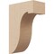 Ekena Millwork 3"W x 6"D x 9"H Classic Del Monte Rough Cedar Woodgrain TimberThane Corbel, Primed Tan CORUR03X06X09DELRCPR - alternate 1